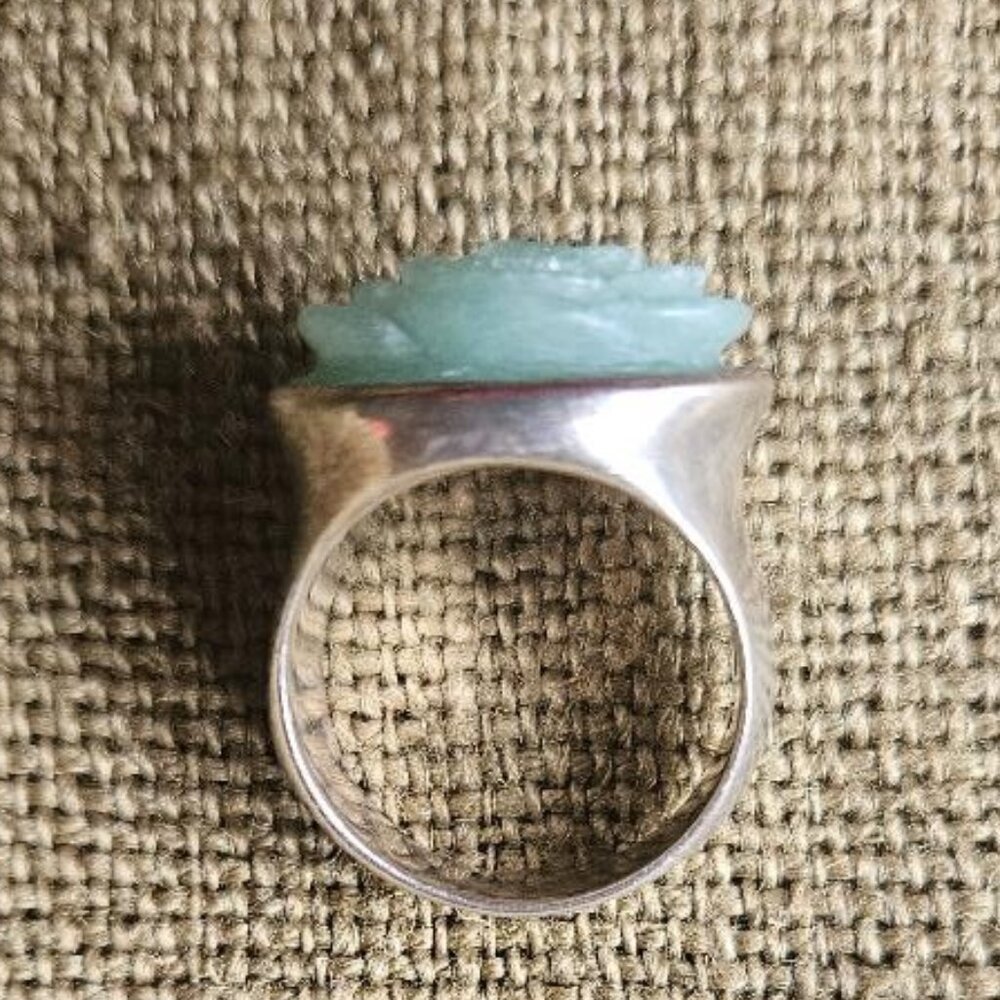 Kenneth Cole Sterling Silver Chrysoprase Ring - Picture 12 of 12